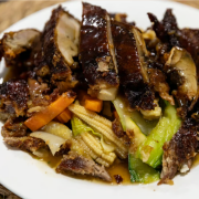 Chinese Duck with Vegetables in Oyster Sauce