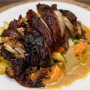 Traditional Curry Roast Duck with Vegetables